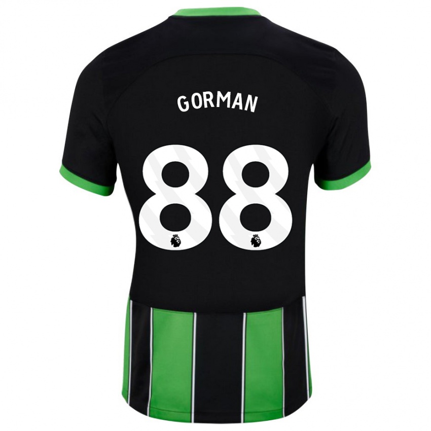 Dames Ronnie Gorman #88 Zwart Groen Uitshirt Uittenue 2023/24 T-Shirt België