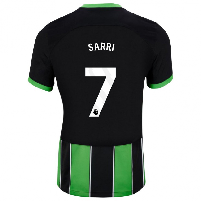 Dames Veatriki Sarri #7 Zwart Groen Uitshirt Uittenue 2023/24 T-Shirt België