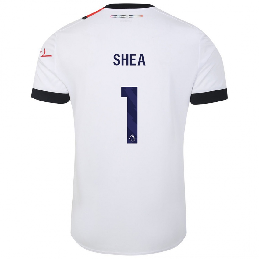 Dames James Shea #1 Wit Uitshirt Uittenue 2023/24 T-Shirt België