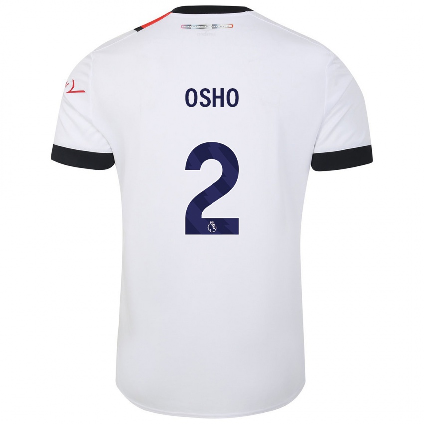 Dames Gabriel Osho #2 Wit Uitshirt Uittenue 2023/24 T-Shirt België