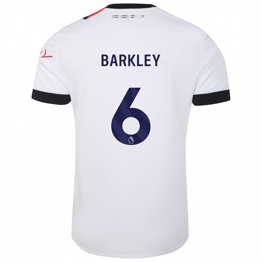 Damen Ross Barkley #6 Weiß Auswärtstrikot Trikot 2023/24 T-Shirt Belgien