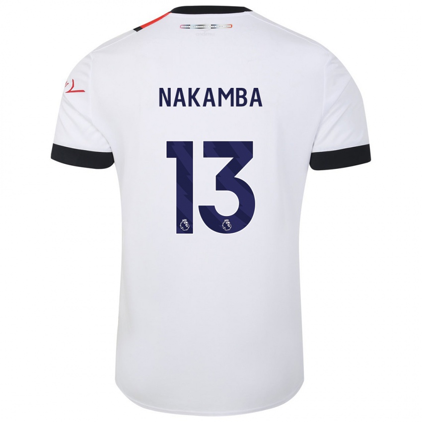 Damen Marvelous Nakamba #13 Weiß Auswärtstrikot Trikot 2023/24 T-Shirt Belgien