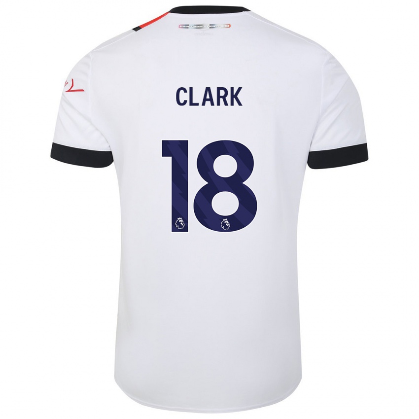 Dames Jordan Clark #18 Wit Uitshirt Uittenue 2023/24 T-Shirt België
