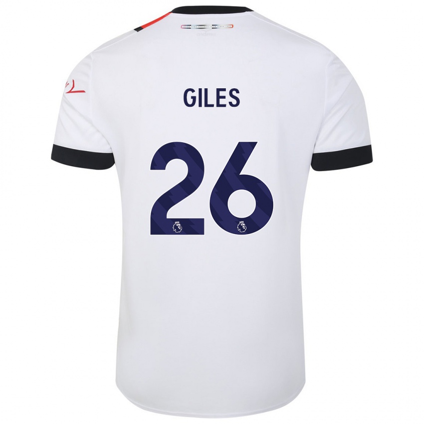 Damen Ryan Giles #26 Weiß Auswärtstrikot Trikot 2023/24 T-Shirt Belgien