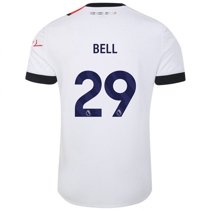 Damen Amari'i Bell #29 Weiß Auswärtstrikot Trikot 2023/24 T-Shirt Belgien