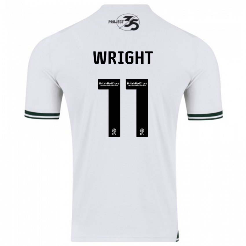 Damen Callum Wright #11 Weiß Auswärtstrikot Trikot 2023/24 T-Shirt Belgien
