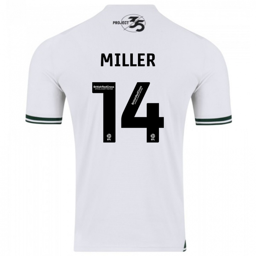 Damen Mickel Miller #14 Weiß Auswärtstrikot Trikot 2023/24 T-Shirt Belgien