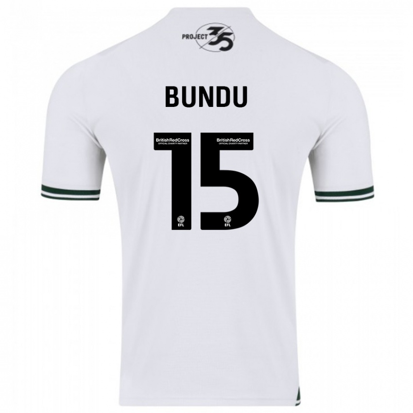 Damen Mustapha Bundu #15 Weiß Auswärtstrikot Trikot 2023/24 T-Shirt Belgien