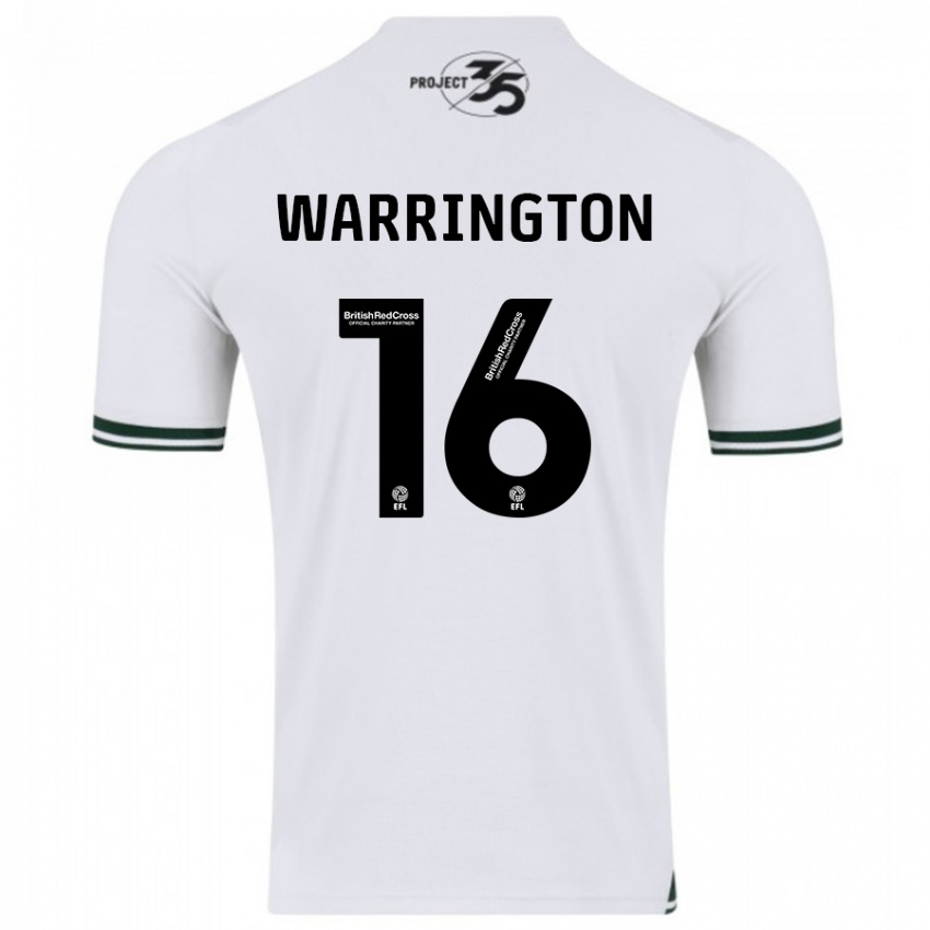 Damen Lewis Warrington #16 Weiß Auswärtstrikot Trikot 2023/24 T-Shirt Belgien