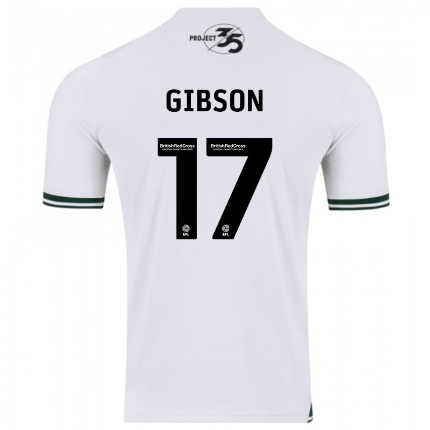 Damen Lewis Gibson #17 Weiß Auswärtstrikot Trikot 2023/24 T-Shirt Belgien