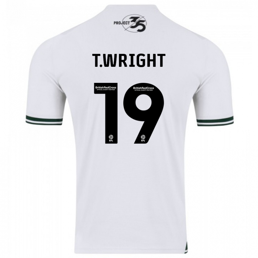 Damen Tyreik Wright #19 Weiß Auswärtstrikot Trikot 2023/24 T-Shirt Belgien