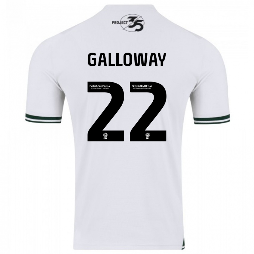 Damen Brendan Galloway #22 Weiß Auswärtstrikot Trikot 2023/24 T-Shirt Belgien