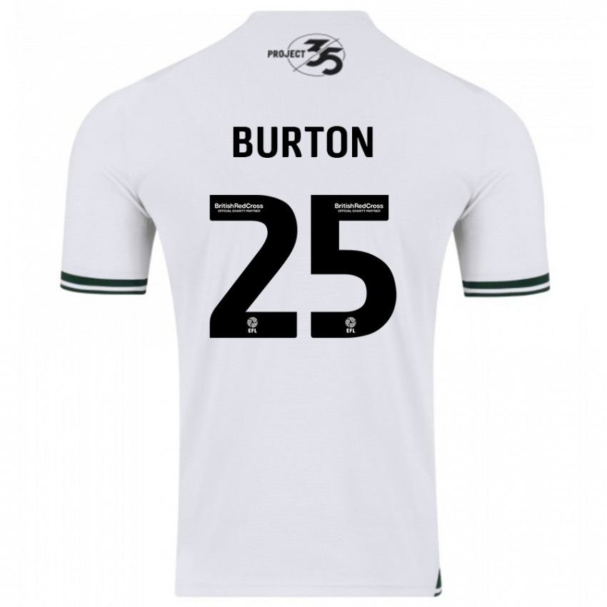 Damen Callum Burton #25 Weiß Auswärtstrikot Trikot 2023/24 T-Shirt Belgien