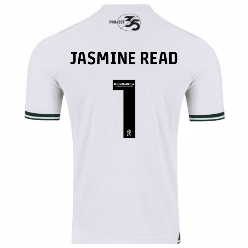 Damen Jasmine Read #1 Weiß Auswärtstrikot Trikot 2023/24 T-Shirt Belgien