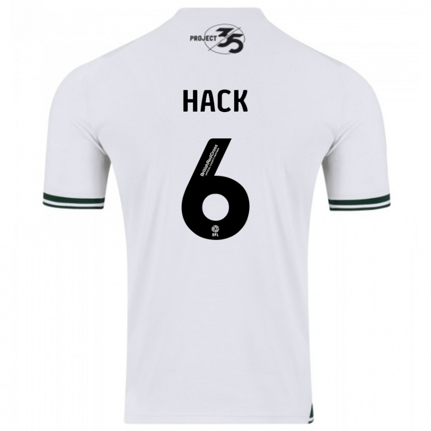 Damen Lucy Hack #6 Weiß Auswärtstrikot Trikot 2023/24 T-Shirt Belgien