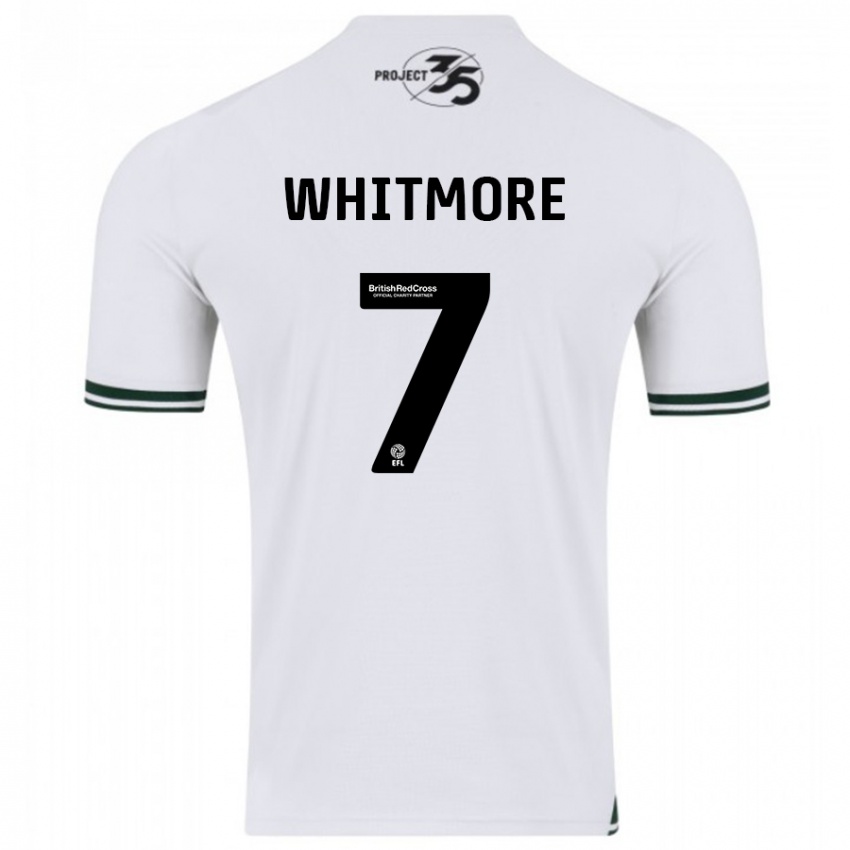 Damen Charlotte Whitmore #7 Weiß Auswärtstrikot Trikot 2023/24 T-Shirt Belgien