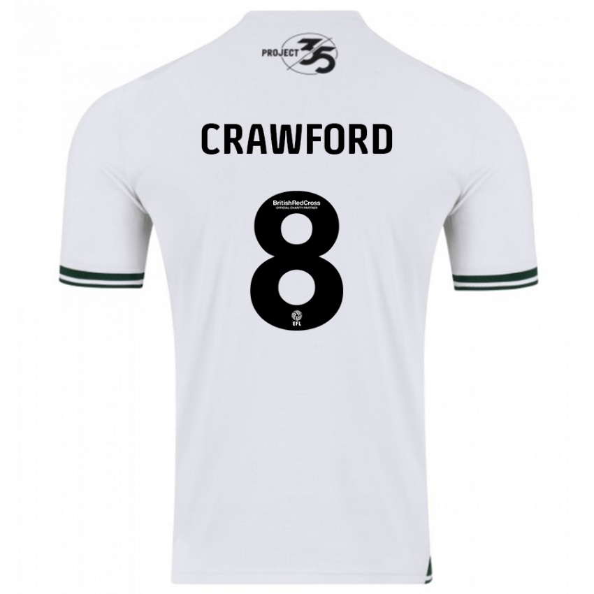 Damen Imy Crawford #8 Weiß Auswärtstrikot Trikot 2023/24 T-Shirt Belgien