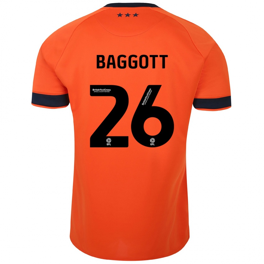 Damen Elkan Baggott #26 Orangefarben Auswärtstrikot Trikot 2023/24 T-Shirt Belgien