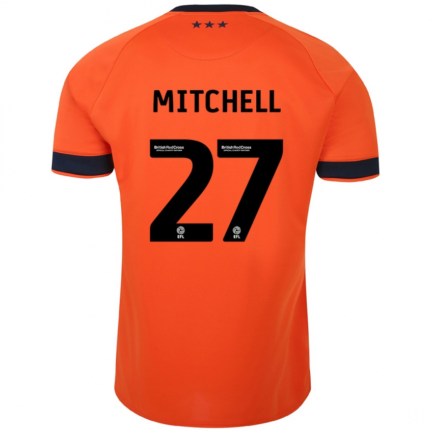 Damen Leah Mitchell #27 Orangefarben Auswärtstrikot Trikot 2023/24 T-Shirt Belgien