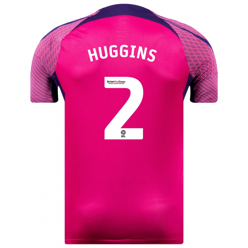 Damen Niall Huggins #2 Lila Auswärtstrikot Trikot 2023/24 T-Shirt Belgien