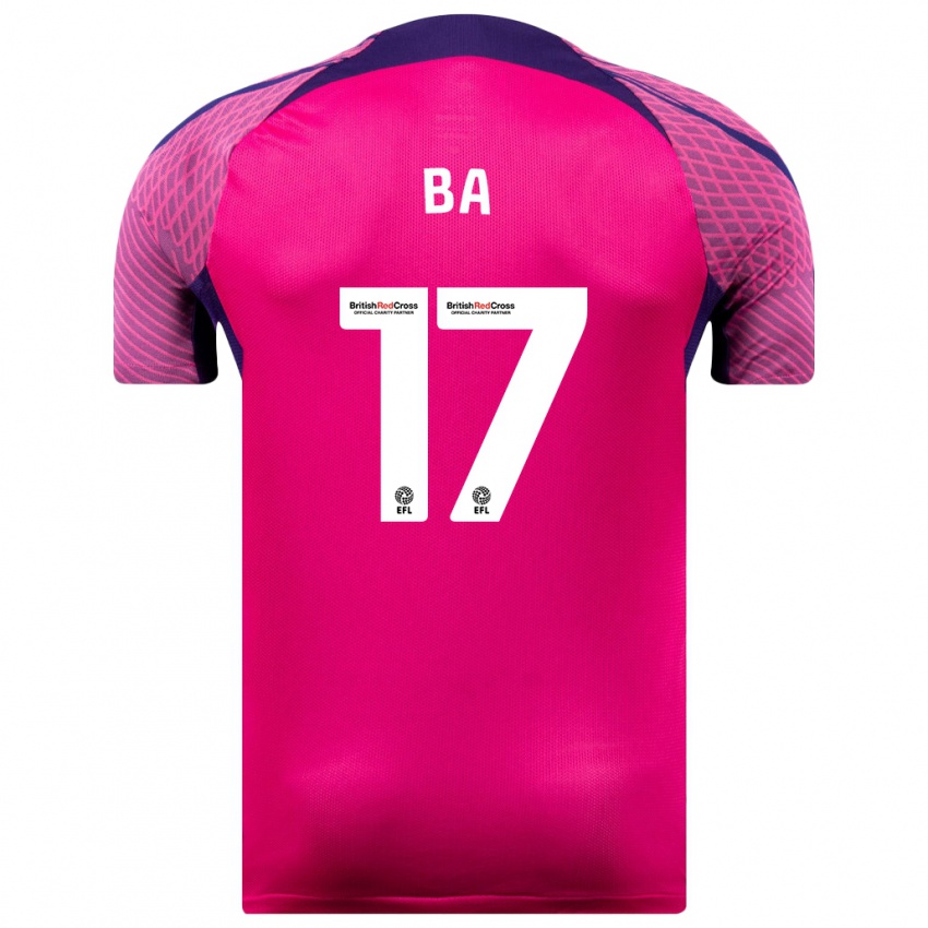 Damen Abdoullah Ba #17 Lila Auswärtstrikot Trikot 2023/24 T-Shirt Belgien