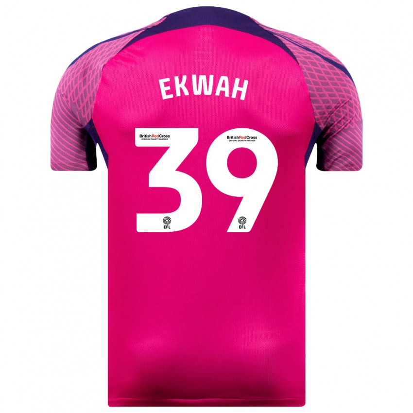 Damen Pierre Ekwah #39 Lila Auswärtstrikot Trikot 2023/24 T-Shirt Belgien