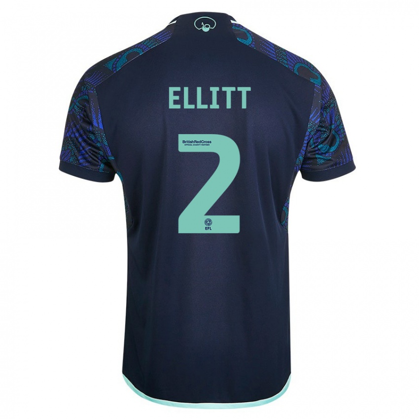 Damen Izzy Ellitt #2 Blau Auswärtstrikot Trikot 2023/24 T-Shirt Belgien