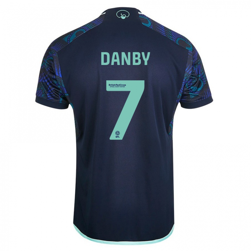 Dames Sarah Danby #7 Blauw Uitshirt Uittenue 2023/24 T-Shirt België