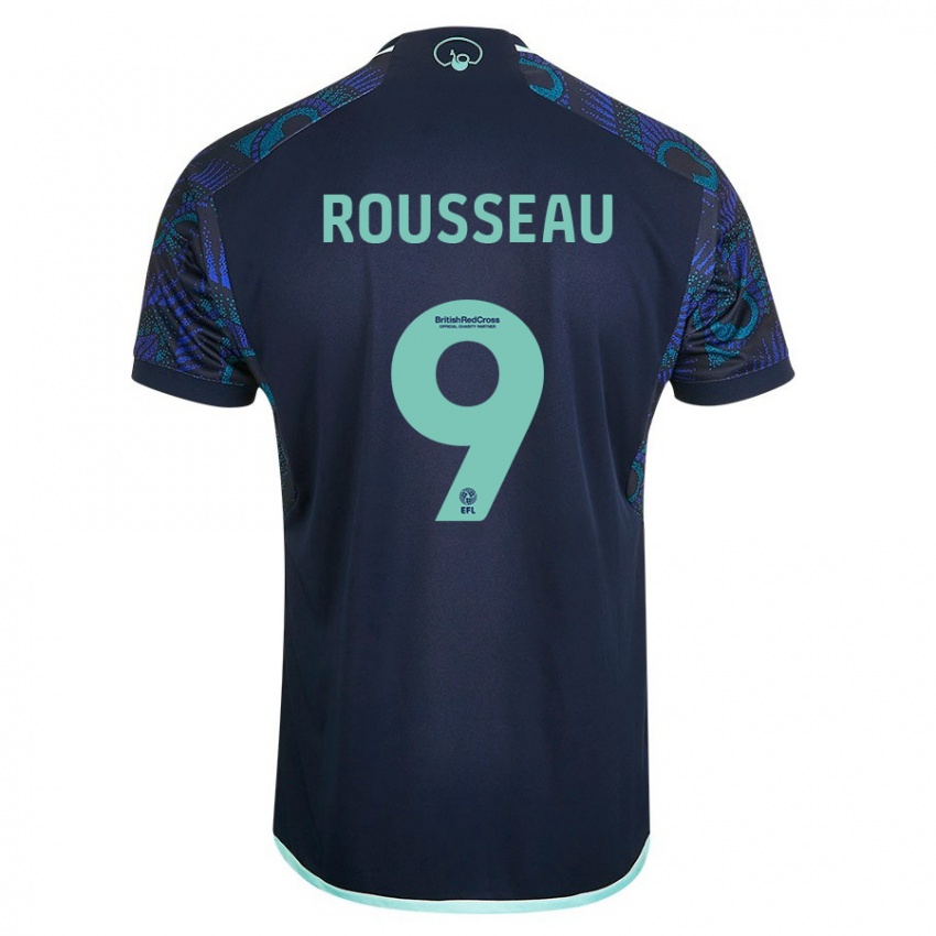 Damen Jess Rousseau #9 Blau Auswärtstrikot Trikot 2023/24 T-Shirt Belgien