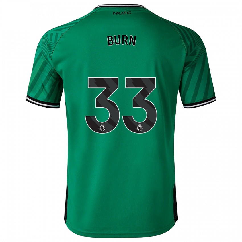 Dames Dan Burn #33 Groente Uitshirt Uittenue 2023/24 T-Shirt België
