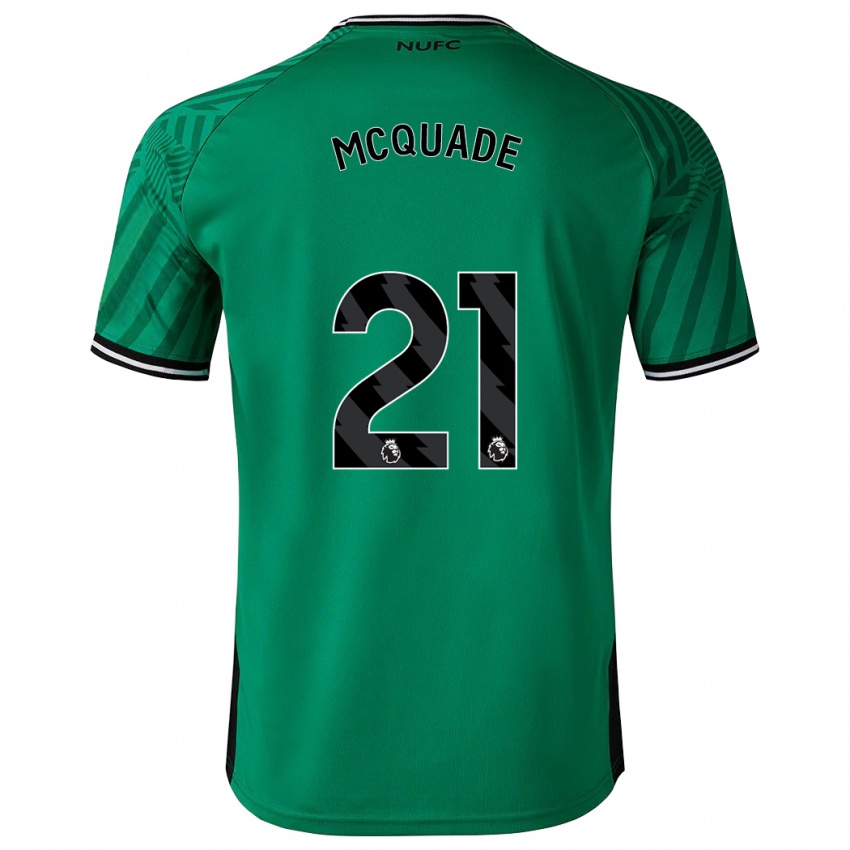 Damen Jasmine Mcquade #21 Grün Auswärtstrikot Trikot 2023/24 T-Shirt Belgien