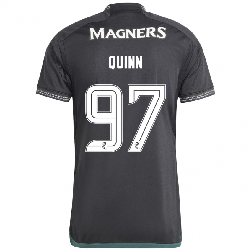 Damen Ben Quinn #97 Schwarz Auswärtstrikot Trikot 2023/24 T-Shirt Belgien