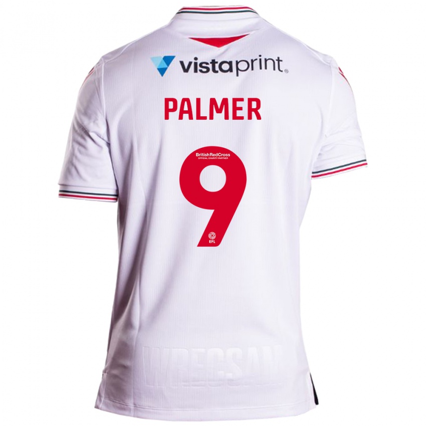 Damen Ollie Palmer #9 Weiß Auswärtstrikot Trikot 2023/24 T-Shirt Belgien