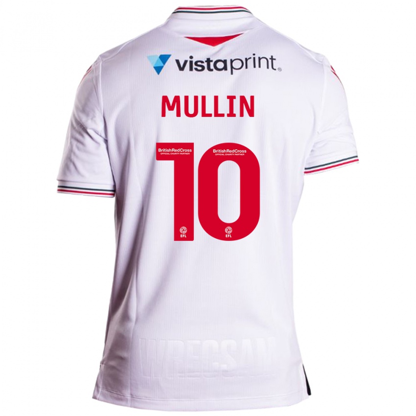 Damen Paul Mullin #10 Weiß Auswärtstrikot Trikot 2023/24 T-Shirt Belgien