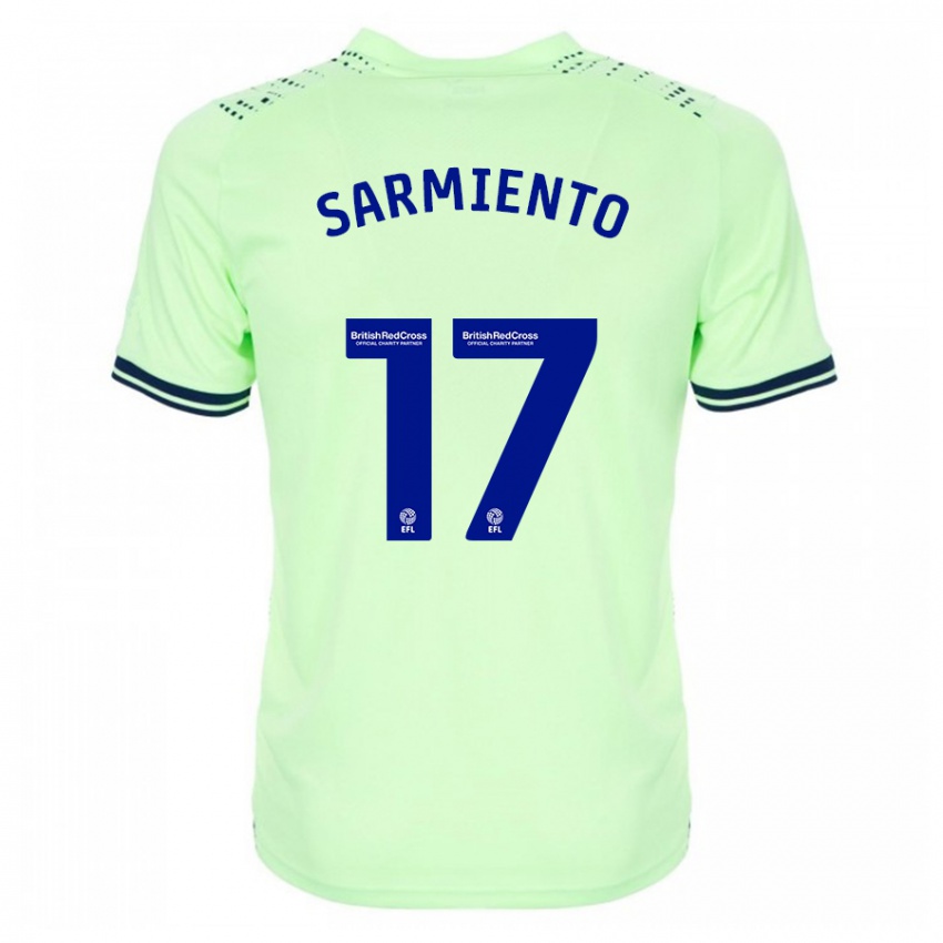 Damen Jeremy Sarmiento #17 Marine Auswärtstrikot Trikot 2023/24 T-Shirt Belgien