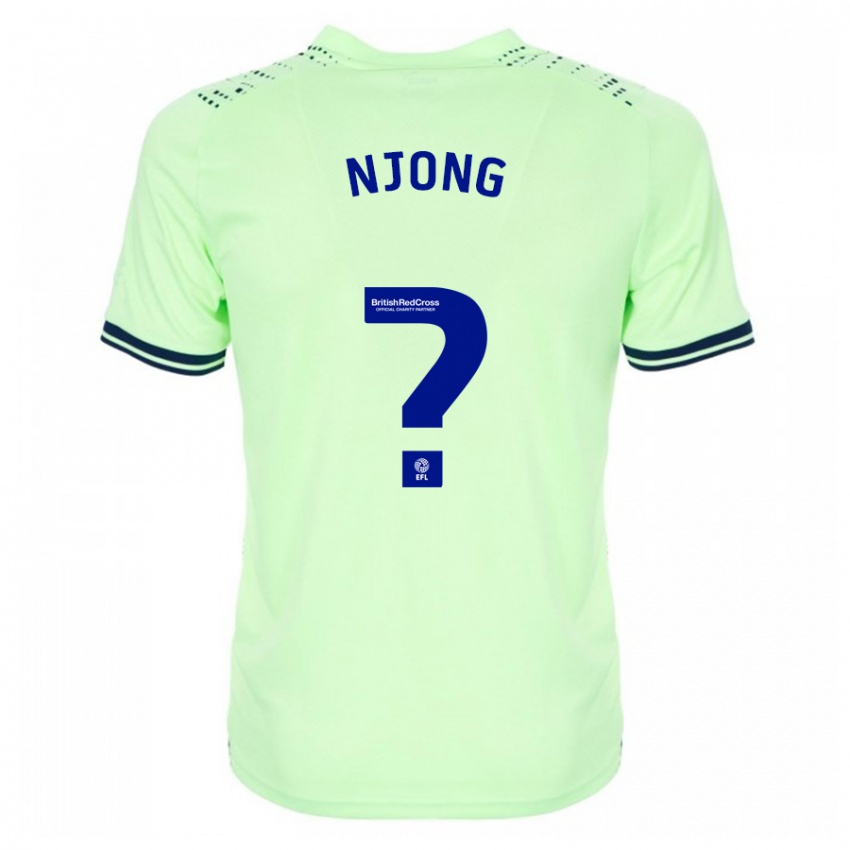 Damen Alessandro Njong #0 Marine Auswärtstrikot Trikot 2023/24 T-Shirt Belgien