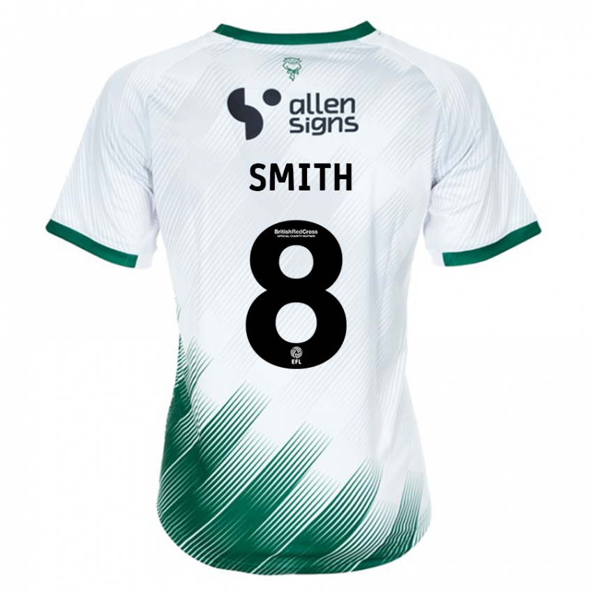 Damen Alistair Smith #8 Weiß Auswärtstrikot Trikot 2023/24 T-Shirt Belgien