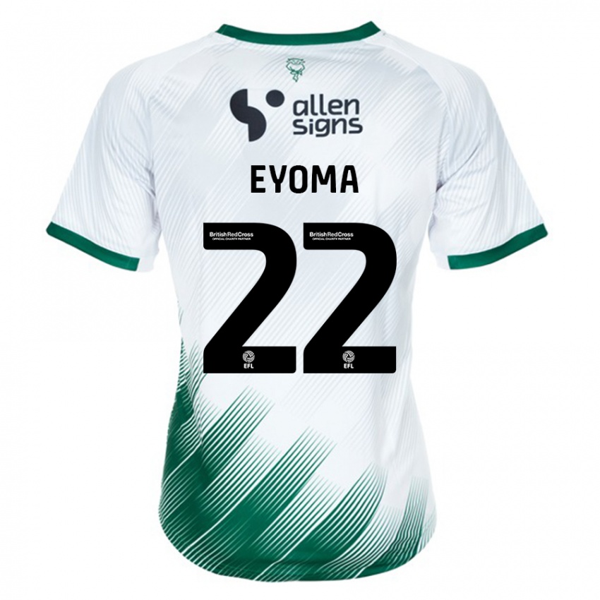 Damen Timothy Eyoma #22 Weiß Auswärtstrikot Trikot 2023/24 T-Shirt Belgien