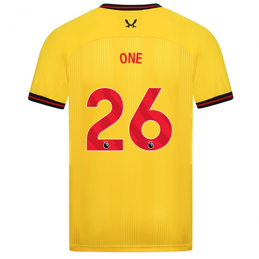 Damen Ryan Oné #26 Gelb Auswärtstrikot Trikot 2023/24 T-Shirt Belgien