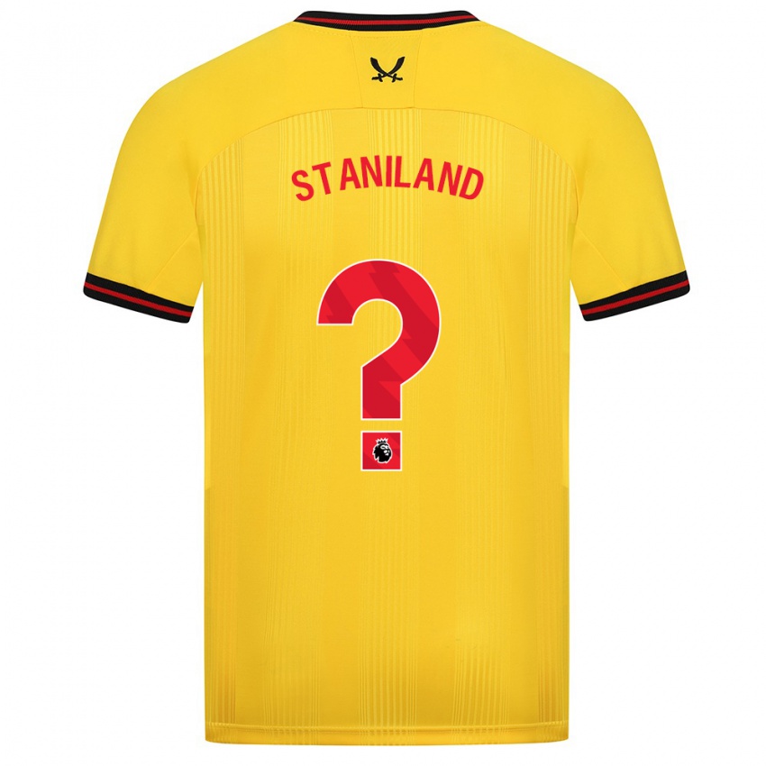 Damen Charlie Staniland #0 Gelb Auswärtstrikot Trikot 2023/24 T-Shirt Belgien