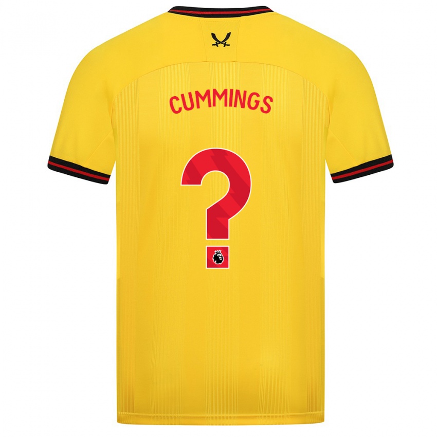 Damen Ethan Cummings #0 Gelb Auswärtstrikot Trikot 2023/24 T-Shirt Belgien
