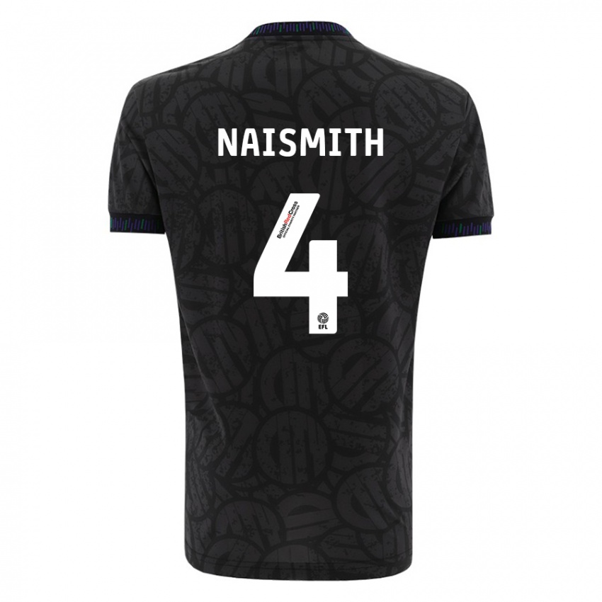 Damen Kal Naismith #4 Schwarz Auswärtstrikot Trikot 2023/24 T-Shirt Belgien