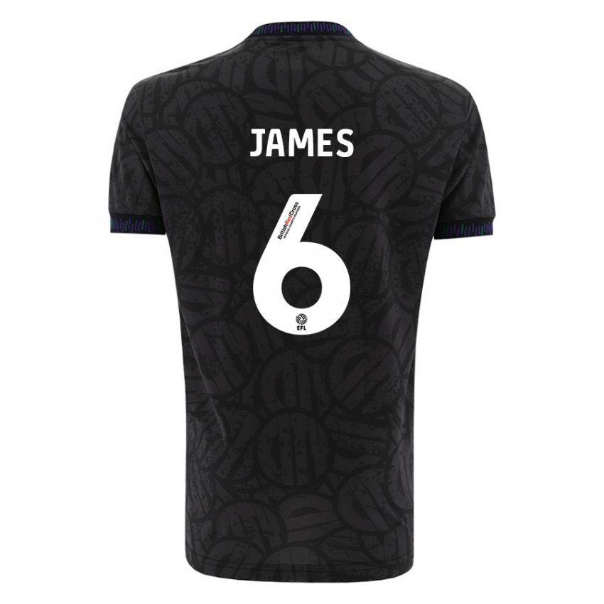Damen Matty James #6 Schwarz Auswärtstrikot Trikot 2023/24 T-Shirt Belgien