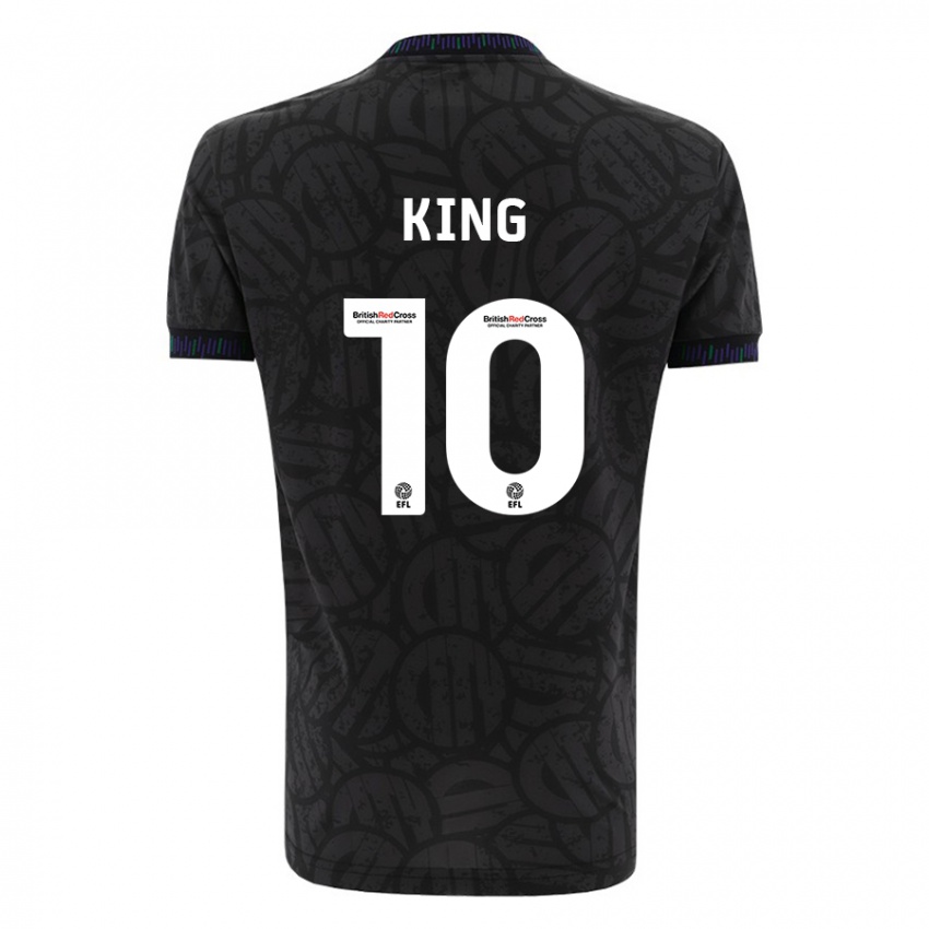 Damen Andy King #10 Schwarz Auswärtstrikot Trikot 2023/24 T-Shirt Belgien