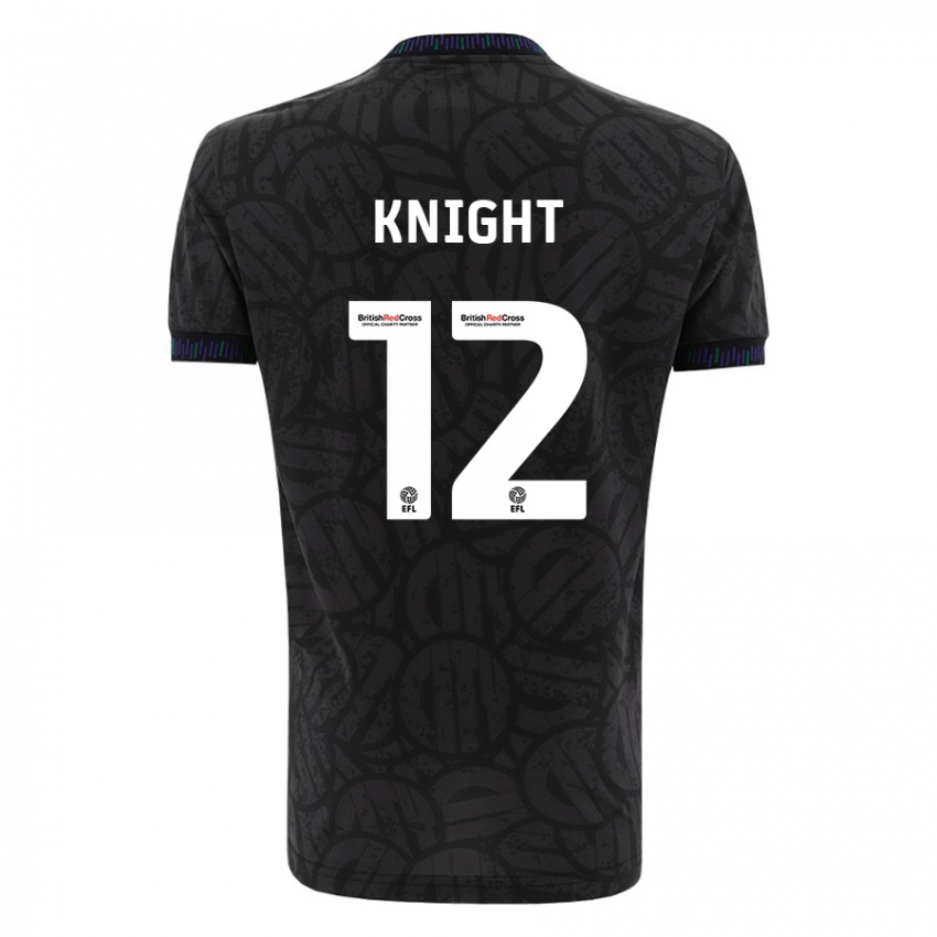 Damen Jason Knight #12 Schwarz Auswärtstrikot Trikot 2023/24 T-Shirt Belgien
