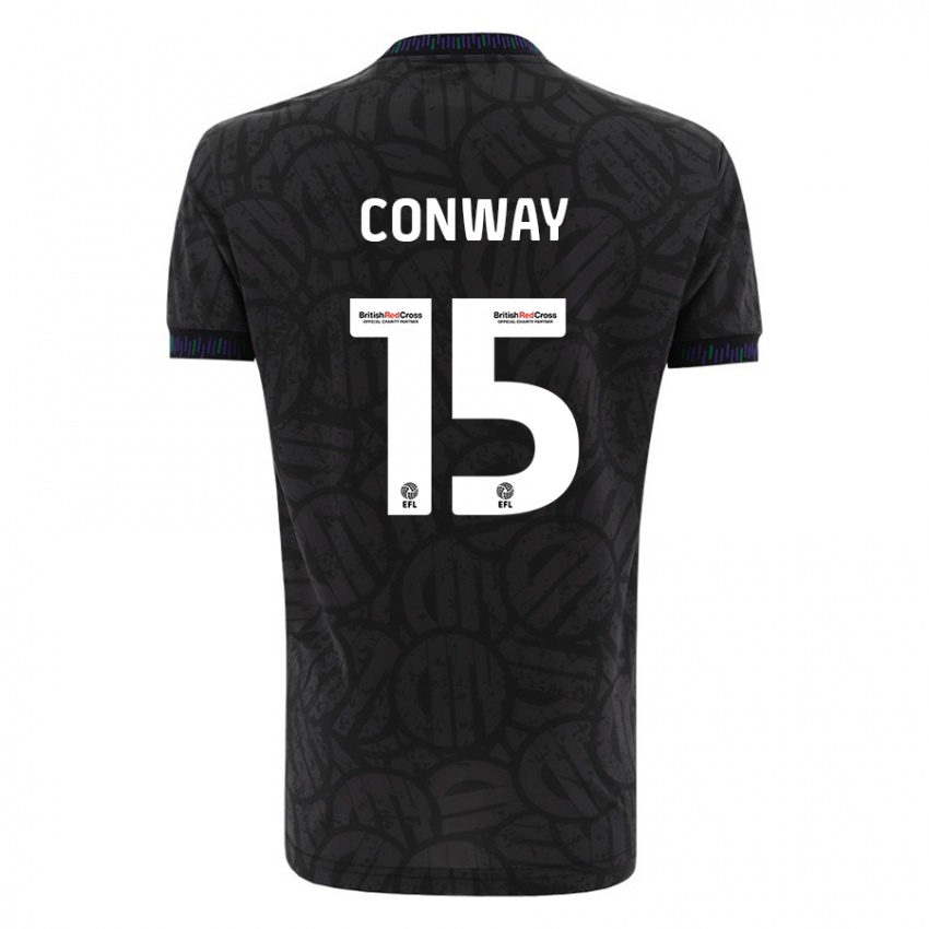 Damen Tommy Conway #15 Schwarz Auswärtstrikot Trikot 2023/24 T-Shirt Belgien