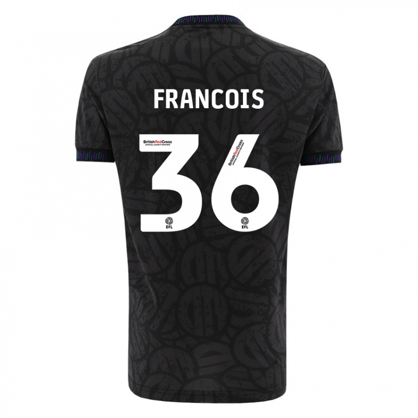 Damen Marlee Francois #36 Schwarz Auswärtstrikot Trikot 2023/24 T-Shirt Belgien