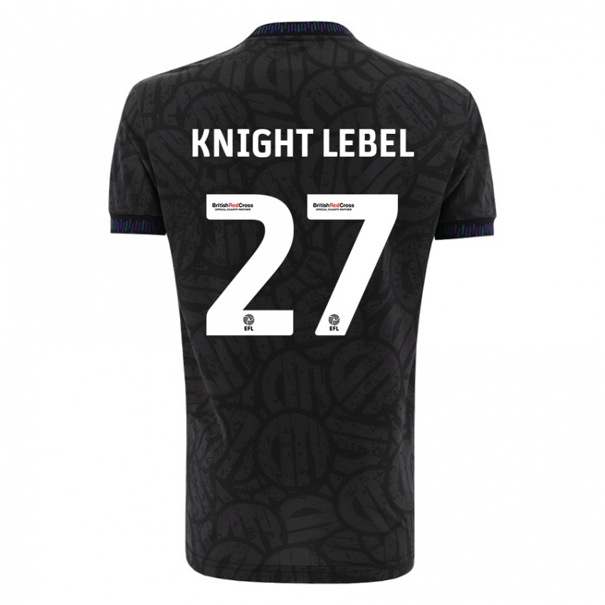 Damen Jamie Knight-Lebel #27 Schwarz Auswärtstrikot Trikot 2023/24 T-Shirt Belgien