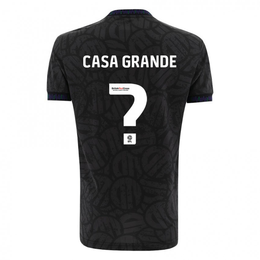 Damen Josey Casa-Grande #0 Schwarz Auswärtstrikot Trikot 2023/24 T-Shirt Belgien