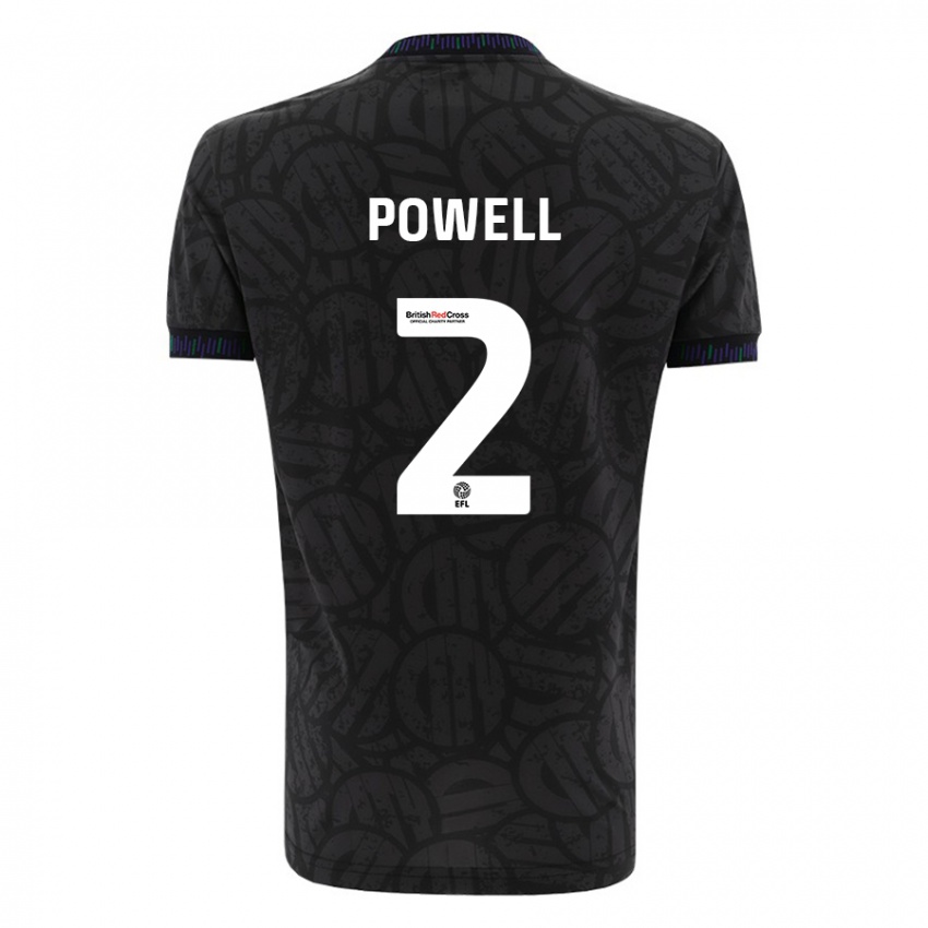 Damen Ella Powell #2 Schwarz Auswärtstrikot Trikot 2023/24 T-Shirt Belgien